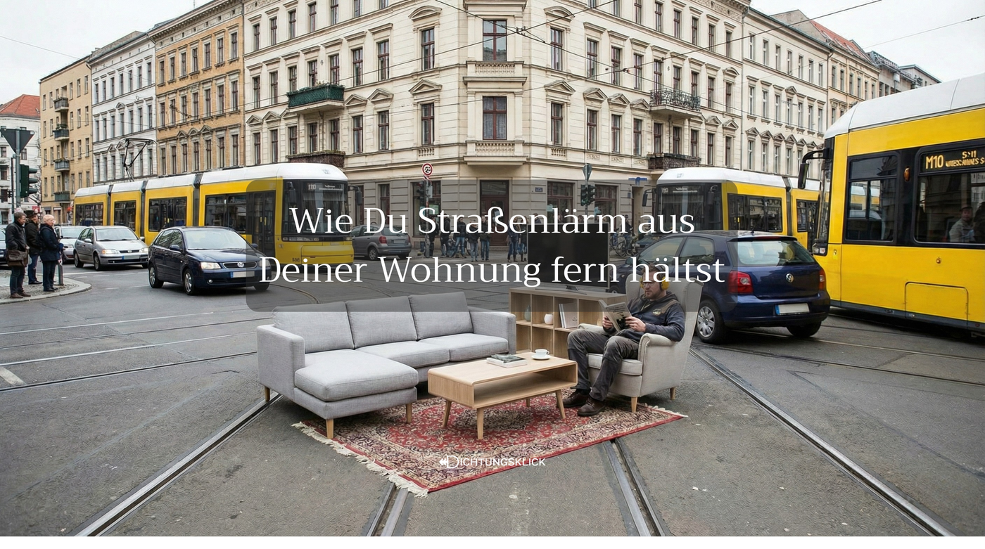 Man sitzt auf der straßenkreuzung die mit seinen wohnzimmermöbeln ausgestattet ist